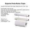 Suporte De Rolos Triplo P Cozinha Multiuso Organizador - 2