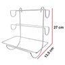Suporte De Rolos Triplo P Cozinha Multiuso Organizador - 3