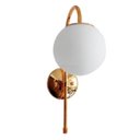 Ver imagem 1 de Arandela Jabuticaba Dourada Para Hall de Entrada Sala Cabeceira de Cama