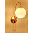 Ver imagem 2 de Arandela Jabuticaba Dourada Para Hall de Entrada Sala Cabeceira de Cama