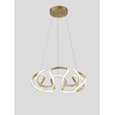 Ver imagem 1 de Pendente LED Moderno Dourado para Mesa Sala de Jantar Quarto Área Gourmet