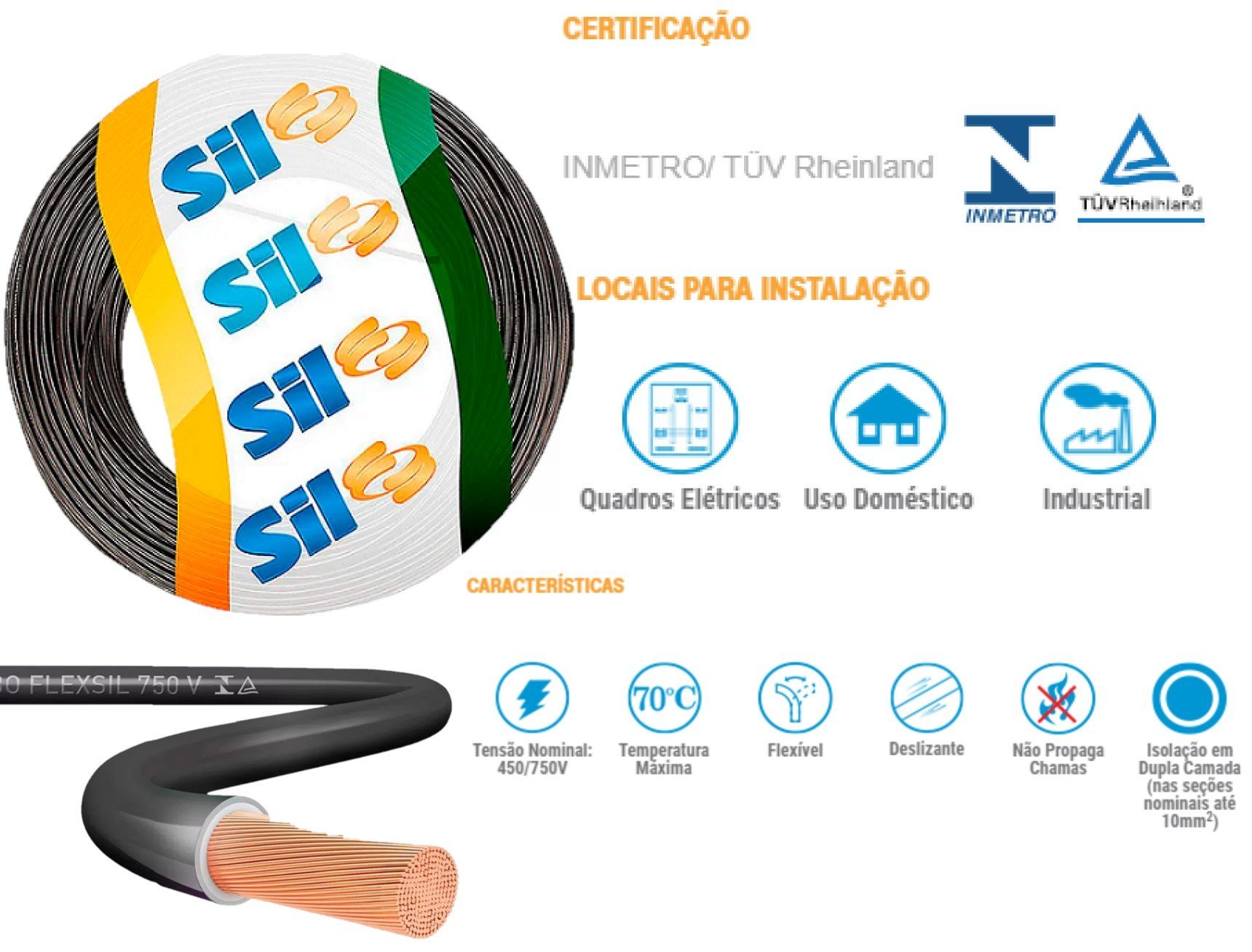 Cabo Flex vel 2 5mm Sil Varias Cores 100 Metros MadeiraMadeira cabo-flex-vel-2-5mm-sil-varias-cores-100-metros-madeiramadeira