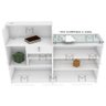 BALCAO CAIXA LOJA L M25.2020.B 100% MDF (COMERCIO, GERAL) MUNDI MOVEIS Branco - 7