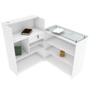 Ver imagem 1 de BALCAO CAIXA LOJA L M25.2020.B 100% MDF (COMERCIO, GERAL) MUNDI MOVEIS Branco