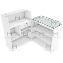 Ver mais imagens de BALCAO CAIXA LOJA L M25.2020.B 100% MDF (COMERCIO, GERAL) MUNDI MOVEIS Branco