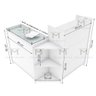 BALCAO CAIXA LOJA L M25.2020.B 100% MDF (COMERCIO, GERAL) MUNDI MOVEIS Branco - 2