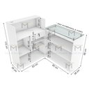 Ver imagem 6 de BALCAO CAIXA LOJA L M25.2020.B 100% MDF (COMERCIO, GERAL) MUNDI MOVEIS Branco