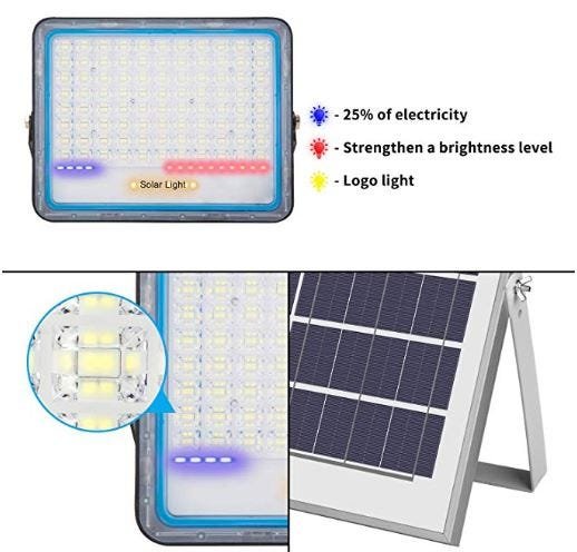 NOVO Refletor Solar SLIM 120 Watts LED 500 Watts Equivalente - 2
