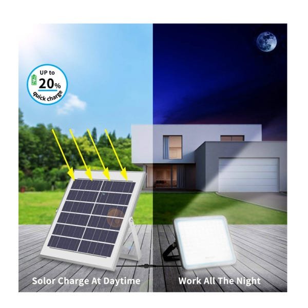 NOVO Refletor Solar SLIM 300 Watts LED 800 Watts Equivalente - 3