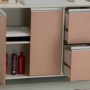 Ver imagem 4 de Gabinete e Espelheira 120cm Plena Premium Elite Branco/Salmão