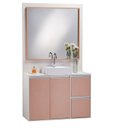 Ver imagem 6 de Gabinete e Espelheira 120cm Plena Premium Elite Branco/Salmão