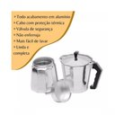Ver imagem 2 de Cafeteira Italiana Inox 3 Xícaras de Café Moka