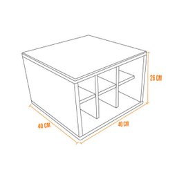 Kit 02 Carrinhos de Churrasco Mesa Star Churrasqueira Adega W02 Imbuia Rodízio Gel - Lyam Decor - 6