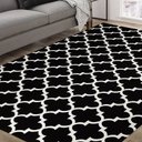 Ver imagem 1 de Tapete de Sala e Quarto 2,00×1,32 Antiderrapante Geométrico Várias Estampas:supreme Preto