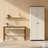 Kit 2 Peças Escrivaninha 120cm 2 Gavetas e Armário Multiuso Ananda CabeCasa MadeiraOriginals - 1