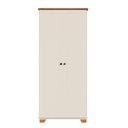 Ver imagem 5 de Conjunto 2 Peças Escrivaninha 120cm 2 Gavetas e Armário Multiuso Ananda CabeCasa MadeiraOriginals Off White Mel Branco