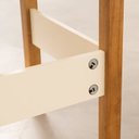 Ver mais imagens de Conjunto 2 Peças Escrivaninha 120cm 2 Gavetas e Armário Multiuso Ananda CabeCasa MadeiraOriginals Off White Mel Branco
