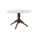 Ver imagem 2 de Conjunto Mesa Redonda Tampo com Vidro 120cm com 5 Cadeiras em X Prime Wood