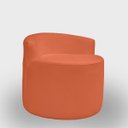 Ver imagem 6 de Kit 2 Poltronas com Sofá Curvo 2 Lugares Feijão Forma Orgânica Bouclé