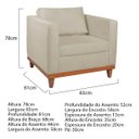 Ver imagem 3 de Poltrona Decorativa Europa Bouclé - Doce Sonho Móveis