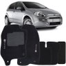 Jogo de Tapete Automotivo Carpete Fiat Punto 2012 À 2018 Soft Logo Bordado Preto 5 Peças S/m Soft Pr - 2