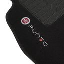 Ver imagem 6 de Jogo de Tapete Automotivo Carpete Fiat Punto 2012 À 2018 Soft Logo Bordado Preto 5 Peças S/m Soft Pr