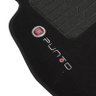 Jogo de Tapete Automotivo Carpete Fiat Punto 2012 À 2018 Soft Logo Bordado Preto 5 Peças S/m Soft Pr - 6