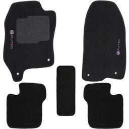 Jogo de Tapete Automotivo Carpete Fiat Punto 2012 À 2018 Soft Logo Bordado Preto 5 Peças S/m Soft Pr - 3