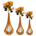 Ver imagem 1 de Vaso de Chão Decorativo Grande Mdf Ibiza:mdf Cru/kit com 3 - 90x42cm, 75x37cm e 60x30cm