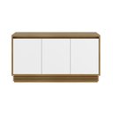 Ver imagem 2 de Buffet Aparador Sala de Jantar 160cm 3 Porta Liana Amêndoa/Off White T02-D'Rossi