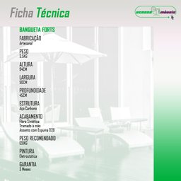 Banqueta Alta Forts com Encosto Aço Carbono e Fibra Sintética - 5