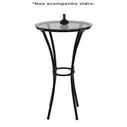 Conjunto de Banquetas Alta e Bistrô (sem Vidro) de Aço Carbono - 4