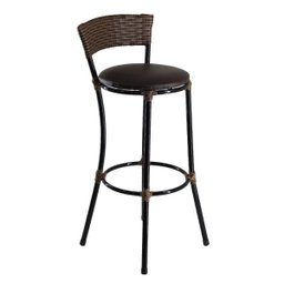 Conjunto de Banquetas Alta e Bistrô (sem Vidro) de Aço Carbono - 2