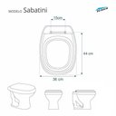 Ver imagem 5 de Assento Sanitário Poliéster para Louça Sabatini (icasa) Slow Close Cromado (reb. Oculto) Areia