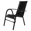 Ver imagem 2 de Kit 4 Cadeiras Bela Fibra Sintética Preto