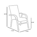 Ver imagem 4 de Kit 4 Cadeiras Bela Fibra Sintética Preto