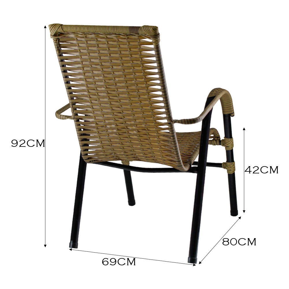 Conjunto de 2 Cadeiras Bela de Aço Carbono e Fibra Sintética - 3