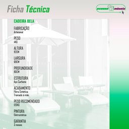 Conjunto de 2 Cadeiras Bela de Aço Carbono e Fibra Sintética - 5