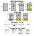Ver imagem 3 de CONJ 27 Cuba Gastronômica Inox GN 1/6x65 mm 1,0 L zahav