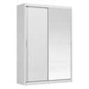 Ver imagem 2 de Guarda Roupa Casal Riva 22515k com Espelho Branco Amêndola Touch Flex - Demóbile