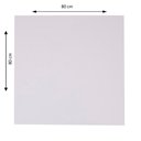 Ver imagem 2 de Mesa Quadrada Inox 80x80 Maiart Branco