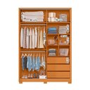 Ver imagem 4 de Guarda Roupa Frizatto com 2 Portas de Correr e 3 Gavetas Cinamomo/off White