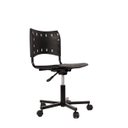 Ver imagem 2 de Cadeira Iso Turim Plastica Giratoria Secretaria com Regulagem de Altura Preta Popmov Cadeira Iso Gir