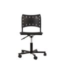 Ver imagem 1 de Cadeira Iso Turim Plastica Giratoria Secretaria com Regulagem de Altura Preta Popmov Cadeira Iso Gir