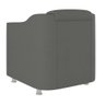 Kit 2 Poltronas Decorativas Reforçada Consultório Sala Suede Cor:cinza - 4