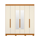 Ver imagem 2 de Guarda Roupa Íris 6 Portas Cinamomo