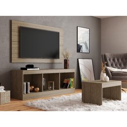 Kit Sala Silvana Com Painel Rack e Mesa de Centro VBF - 2