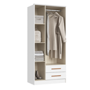 Ver imagem 4 de Guarda-Roupa 3 Portas 2 Gavetas Moscou Branco/Line