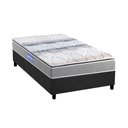 Ver imagem 1 de Cama Box Solteiro: Colchão Espuma D45 Probel Guarda Costas + Base CRC Suede Gray(88x188)