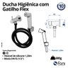 Ducha Higi. Banheiro Flexível 1,20m Preto Fosco Flex 99 Fani - 2